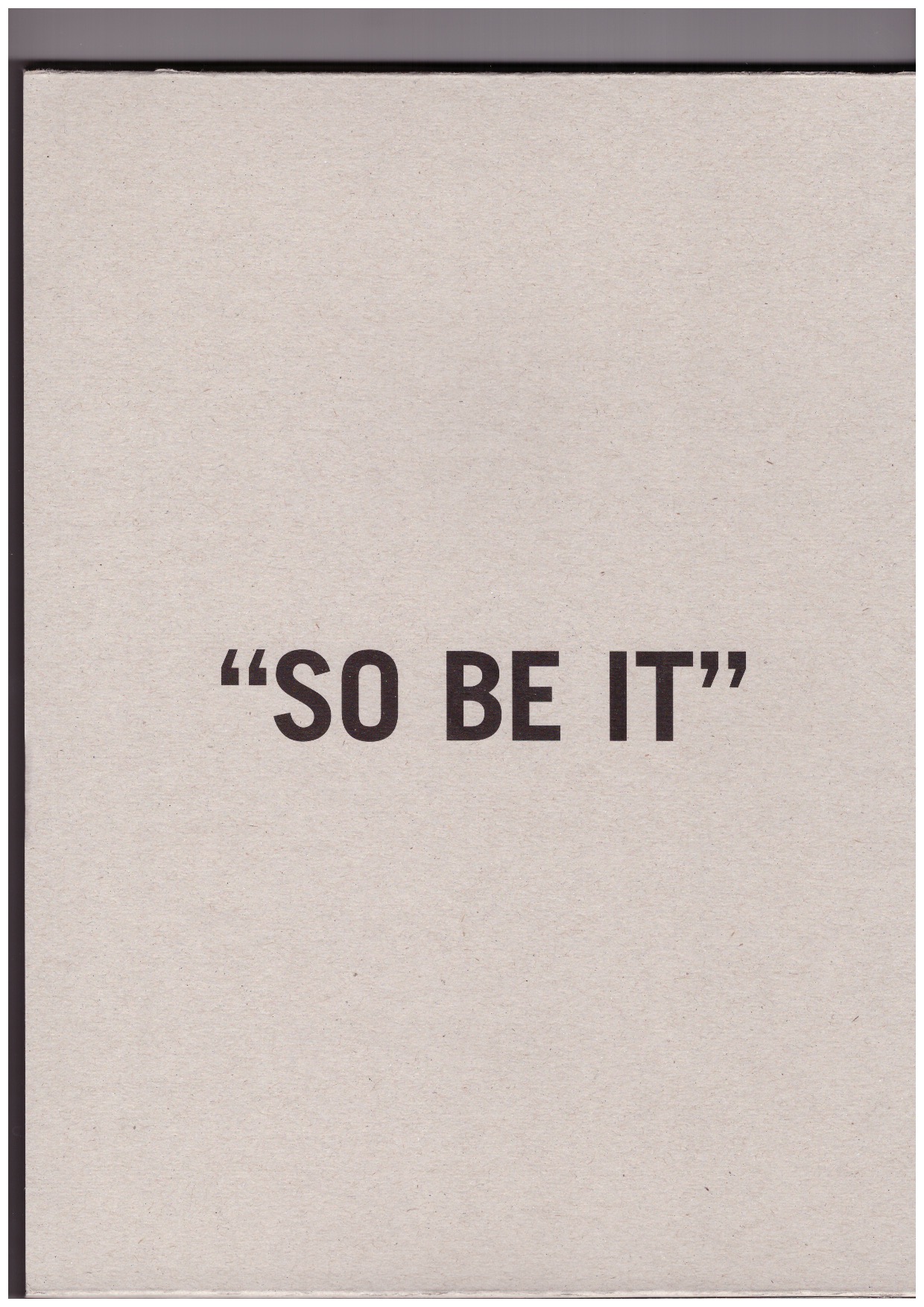 MARCOPOULOS, Ari; WALKER, Kara - AINSI SOIT-IL “SO BE IT”